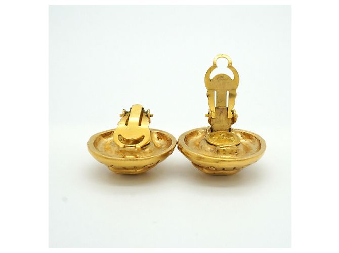 Orecchini a clip Chanel placcati in oro - vista 3