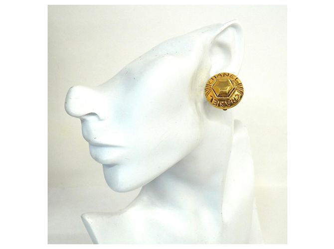 Orecchini a clip Chanel placcati in oro - vista 5