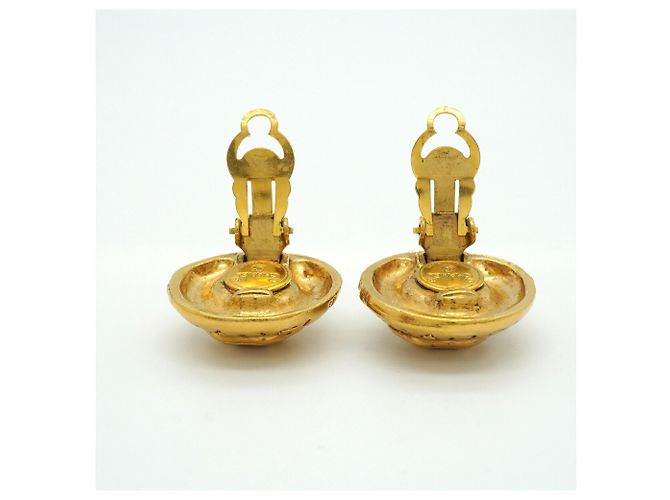 Orecchini a clip Chanel placcati in oro - vista 7