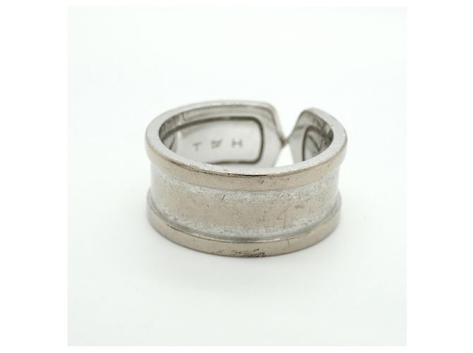Anello largo Cartier C2 in oro bianco 18K - vista 11