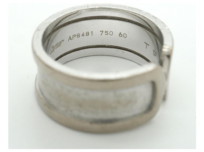 Anello largo Cartier C2 in oro bianco 18K - vista 5