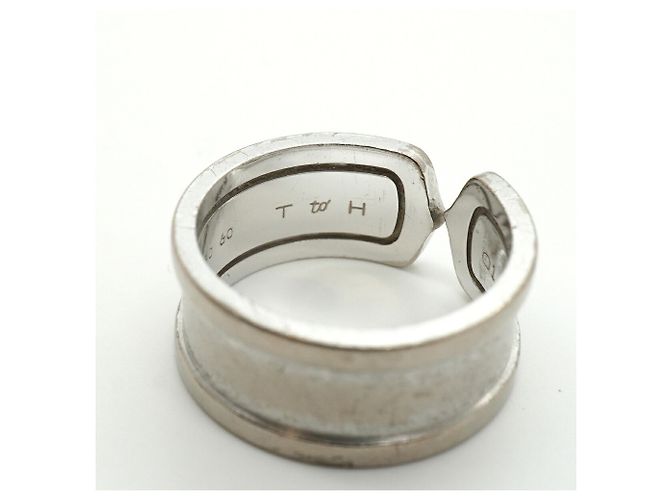 Anello largo Cartier C2 in oro bianco 18K - vista 7