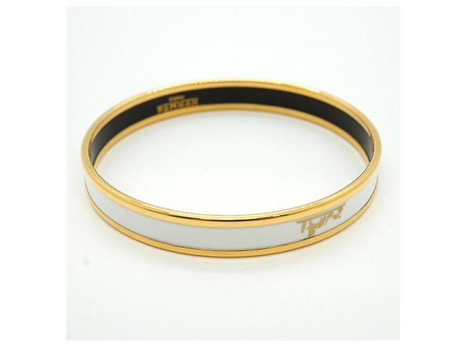 Hermès Bracciale Hermes Gold and White Cloisonné - vista 2