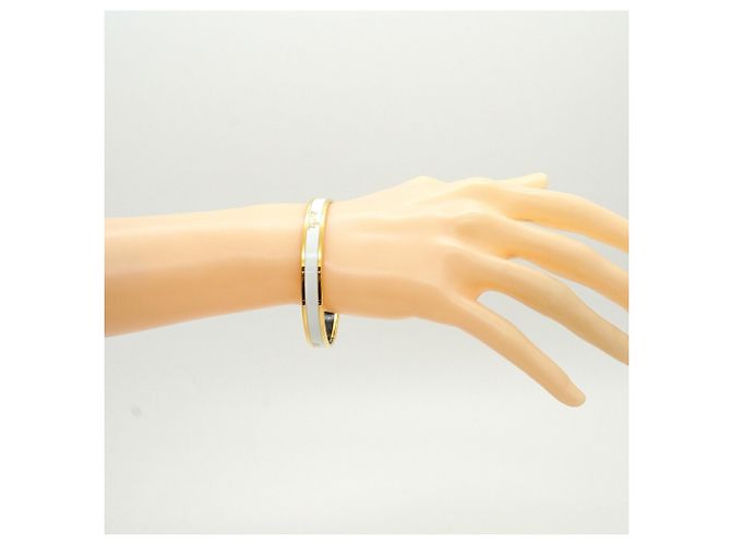 Hermès Bracciale Hermes Gold and White Cloisonné - vista 6