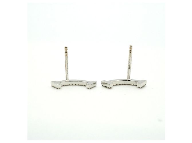 Autre Marque Orecchini Tiffany & Co. T Smile Mini in oro bianco 18K - vista 3