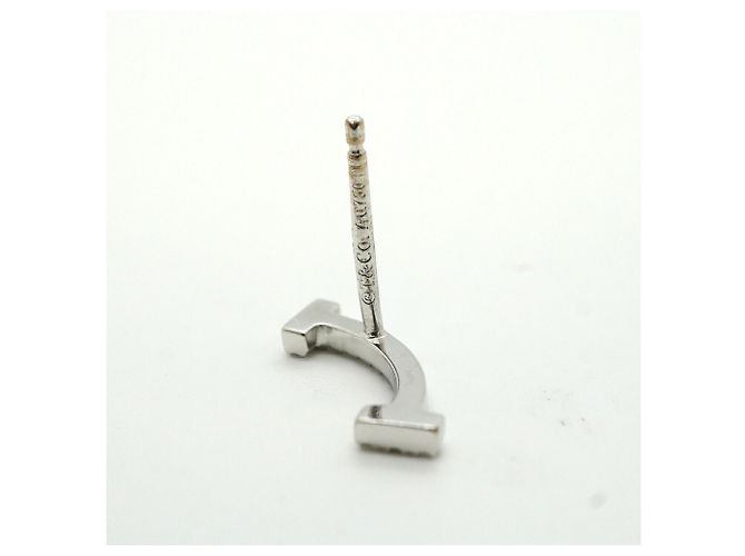 Autre Marque Orecchini Tiffany & Co. T Smile Mini in oro bianco 18K - vista 7