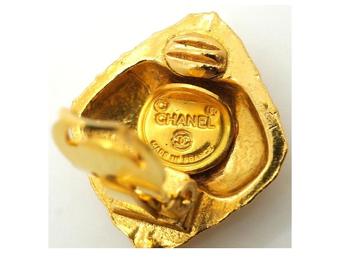 Orecchini a clip Chanel placcati oro - vista 4