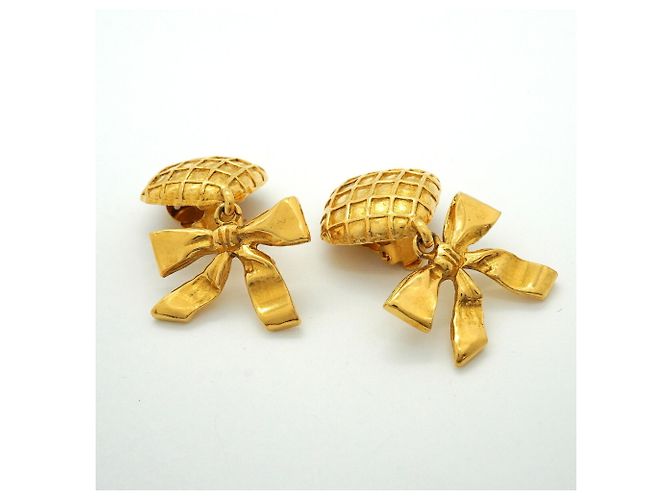 Orecchini a clip Chanel placcati oro - vista 6