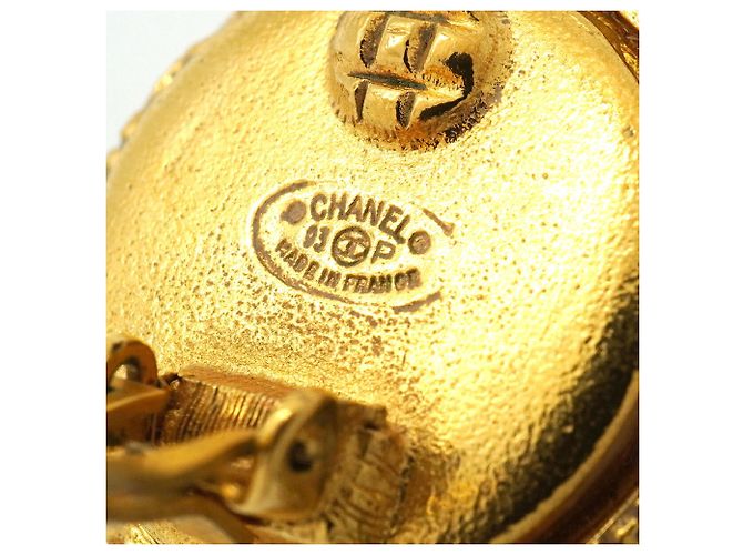 Chanel Gold Clip-Ohrringe - Ansicht 4