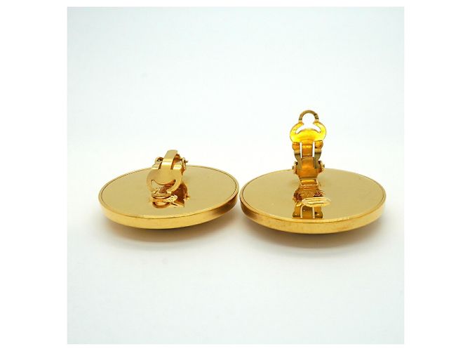 Orecchini a clip Chanel placcati oro - vista 3