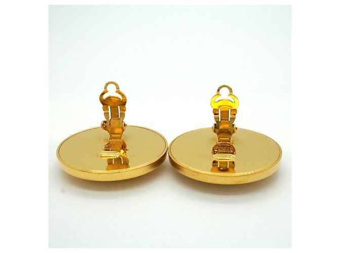 Orecchini a clip Chanel placcati oro - vista 7