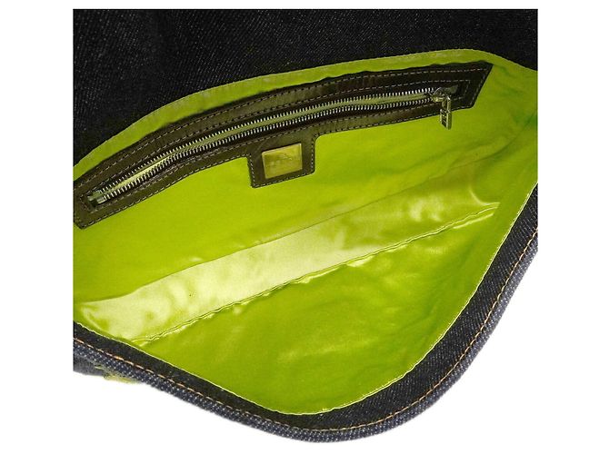 Borsa a secchiello Fendi Mamma in blu navy - vista 4