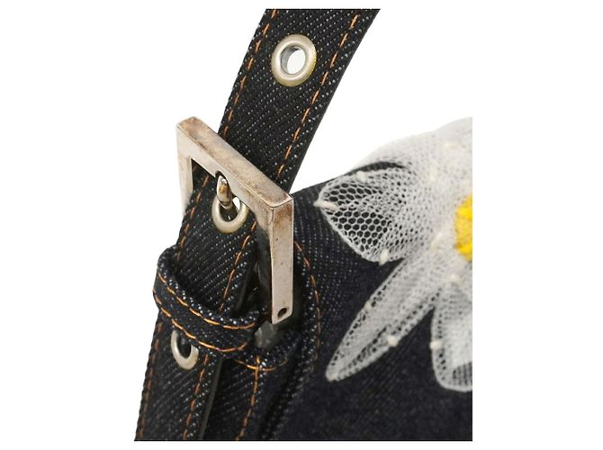 Borsa a secchiello Fendi Mamma in blu navy - vista 7
