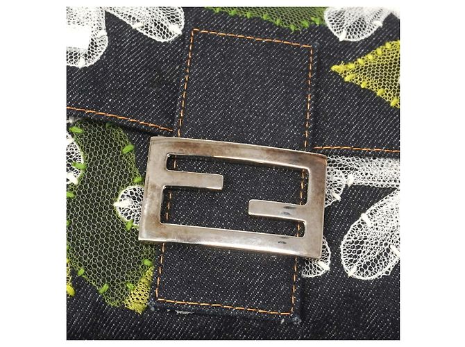 Borsa a secchiello Fendi Mamma in blu navy - vista 8