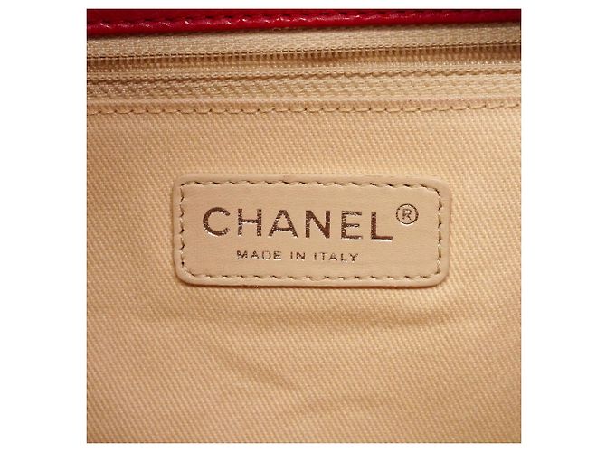 Bolsa de ombro Chanel vermelha - vista 5