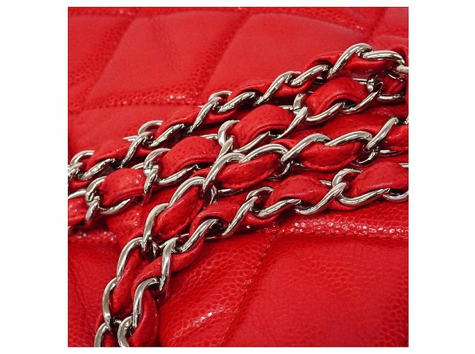 Bolsa de ombro Chanel vermelha - vista 8