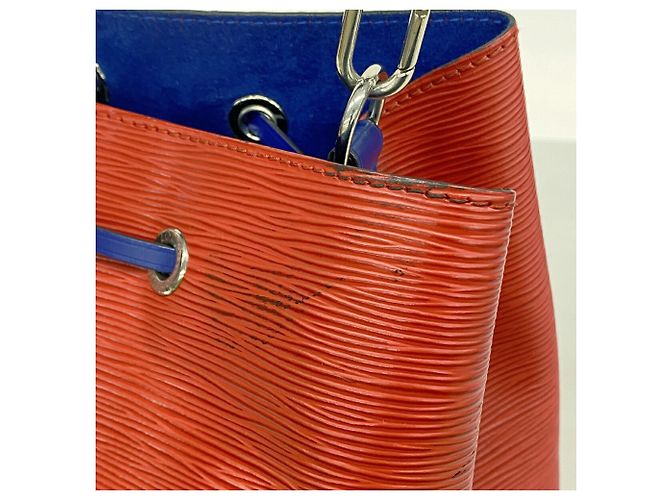 Néonoé Sac à main Louis Vuitton Epi NeoNoe M54365 Blue Coquelicot - vue 7