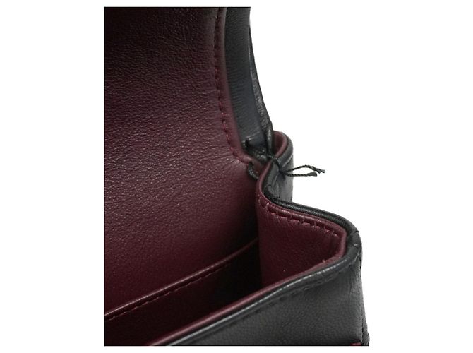Borsa a tracolla Chanel Matelassé in pelle nera - vista 11