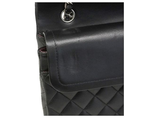 Borsa a tracolla Chanel Matelassé in pelle nera - vista 7