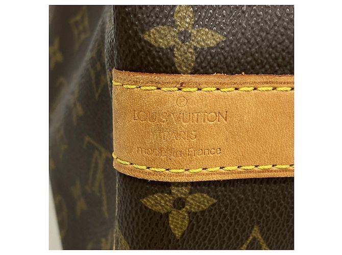 Louis Vuitton Brown Boston Monogram Keepall Bandoulière 55 - vista 5