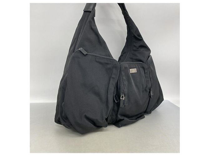Borsa a tracolla Gucci in nylon nero - vista 2