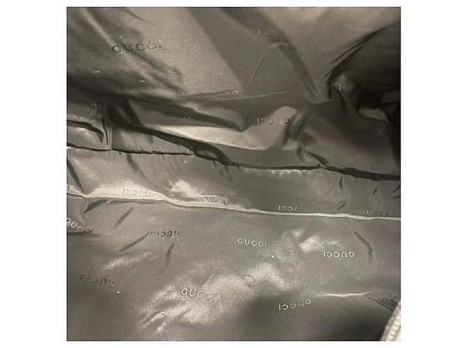 Borsa a tracolla Gucci in nylon nero - vista 4