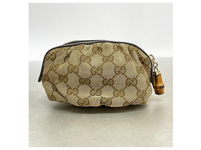 Bamboo Pochette Gucci en toile GG avec bambou - vue 6