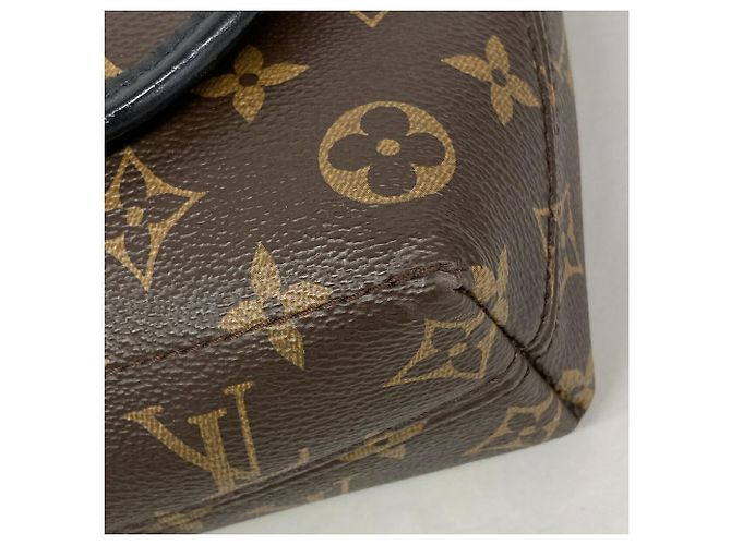 Borsa a tracolla magnetica Louis Vuitton Monogram Macassar - vista 6