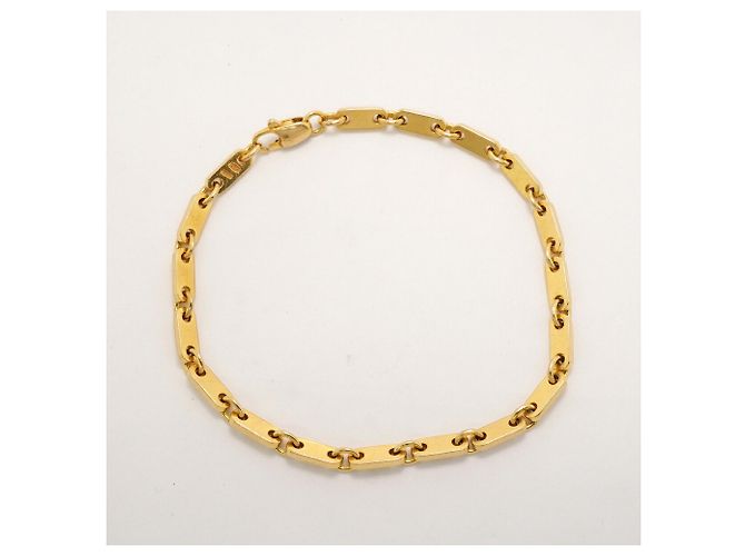 Bracciale Cartier Figaro in oro giallo 18K - vista 2