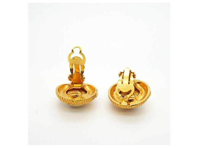 Orecchini a clip placcati oro Chanel - vista 3
