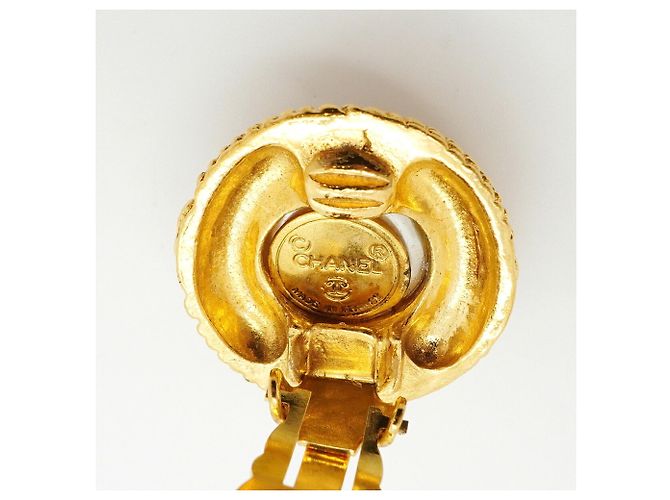 Orecchini a clip placcati oro Chanel - vista 4