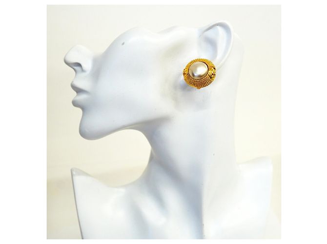Orecchini a clip placcati oro Chanel - vista 5