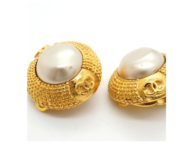 Orecchini a clip placcati oro Chanel - vista 6