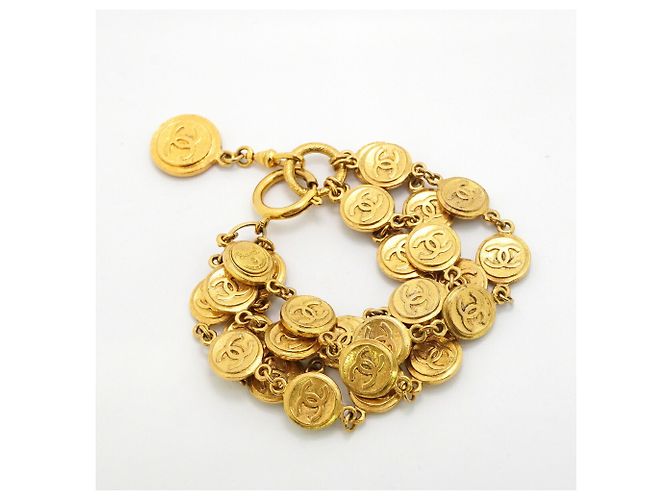 Chanel Gold Plated Charm Bracelet - view 2