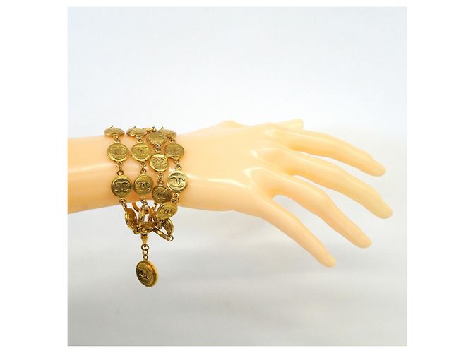 Chanel Gold Plated Charm Bracelet - view 6