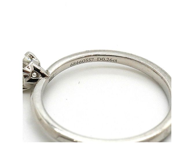 Autre Marque Tiffany & Co. True Verlobungsring aus Platin mit Diamant - Ansicht 5