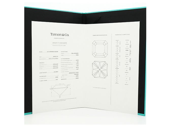Autre Marque Tiffany & Co. True Verlobungsring aus Platin mit Diamant - Ansicht 9