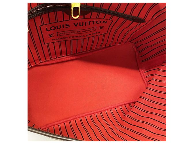 Borsa Tote Louis Vuitton Damier Neverfull MM N41358 - vista 4