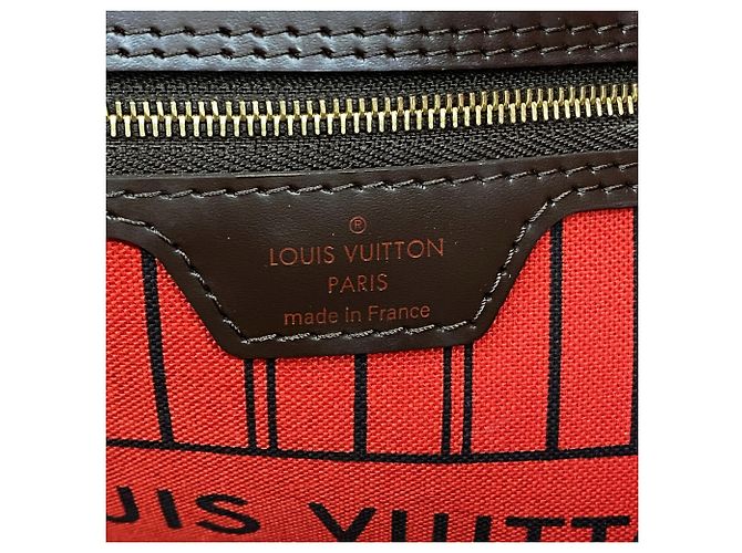 Borsa Tote Louis Vuitton Damier Neverfull MM N41358 - vista 5