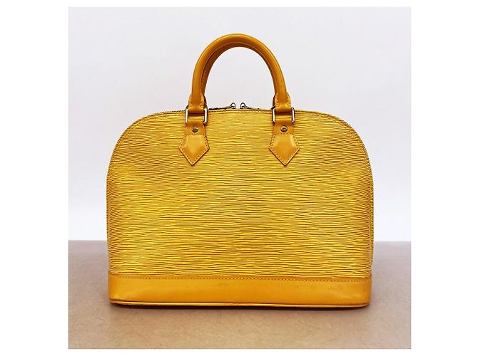 Borsa Louis Vuitton Alma Epi M52149 Jaune - vista 10
