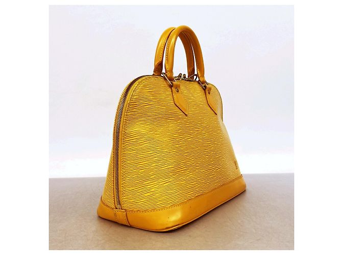 Borsa Louis Vuitton Alma Epi M52149 Jaune - vista 2