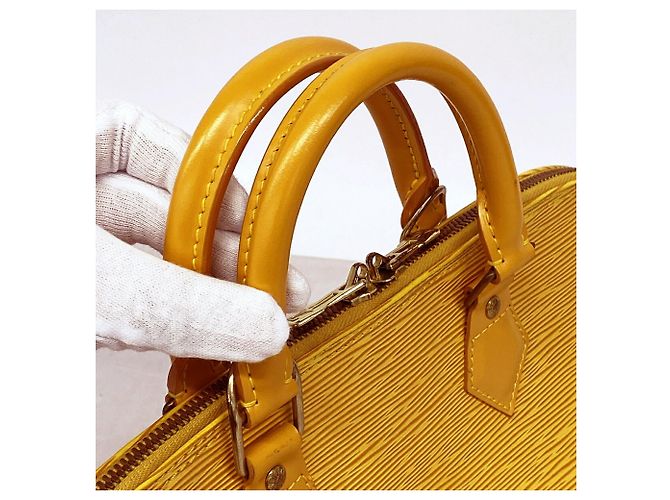 Borsa Louis Vuitton Alma Epi M52149 Jaune - vista 7