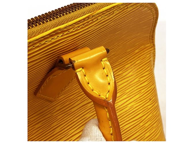 Borsa Louis Vuitton Alma Epi M52149 Jaune - vista 8