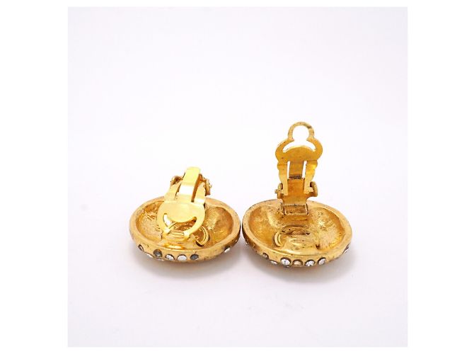 Pendientes de clip Chanel Gold - vista 3