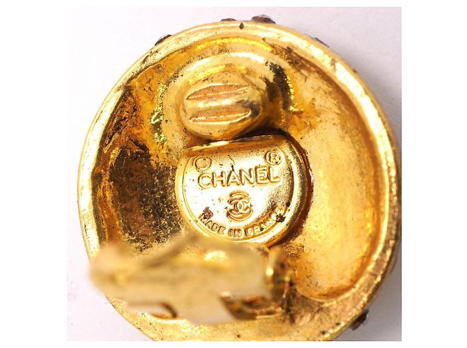 Pendientes de clip Chanel Gold - vista 4