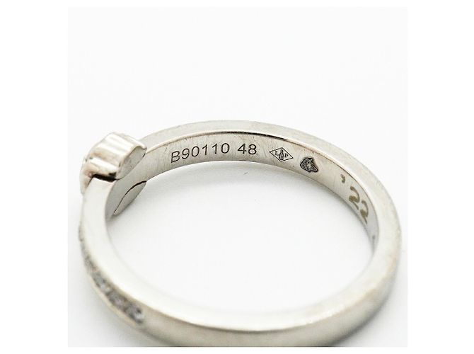Chanel Camélia Bandring aus Platin mit Diamant - Ansicht 5