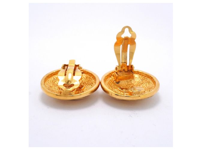 Orecchini a clip Chanel placcati oro - vista 3
