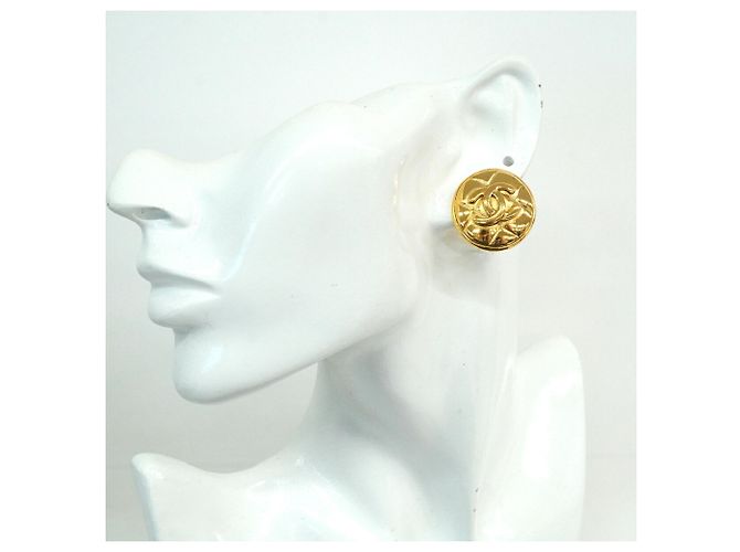 Orecchini a clip Chanel placcati oro - vista 5