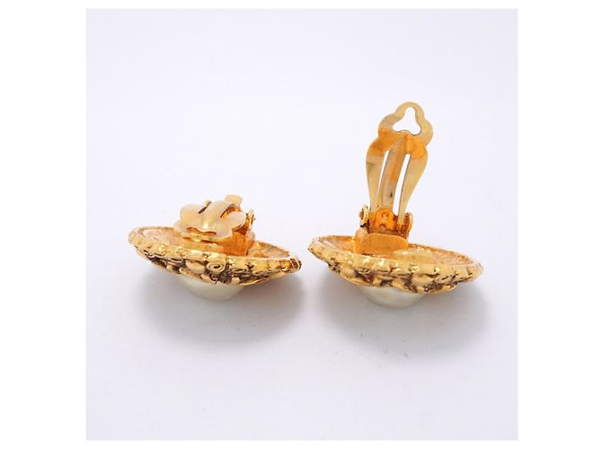 Orecchini a clip placcati in oro Chanel - vista 3