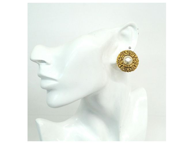 Orecchini a clip placcati in oro Chanel - vista 5